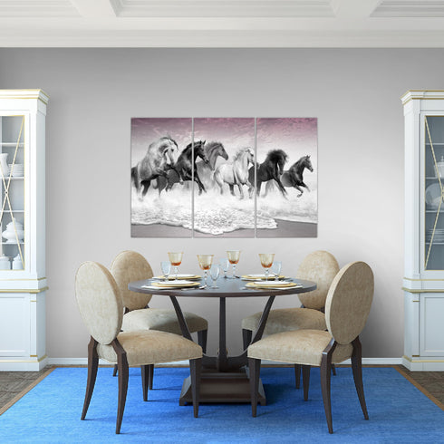 Wandbilder Wohnzimmer XXL Pferde Moderne Bilder Tiere